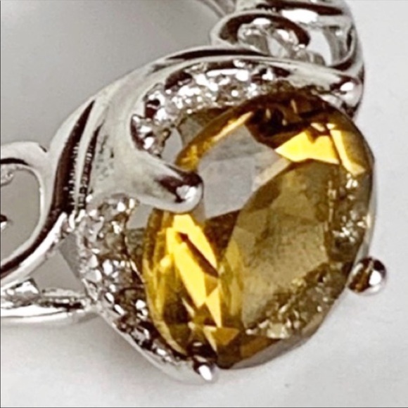 1.60 Carat VVS1 Genuine Sunset Quartz Ring - Picture 6 of 9